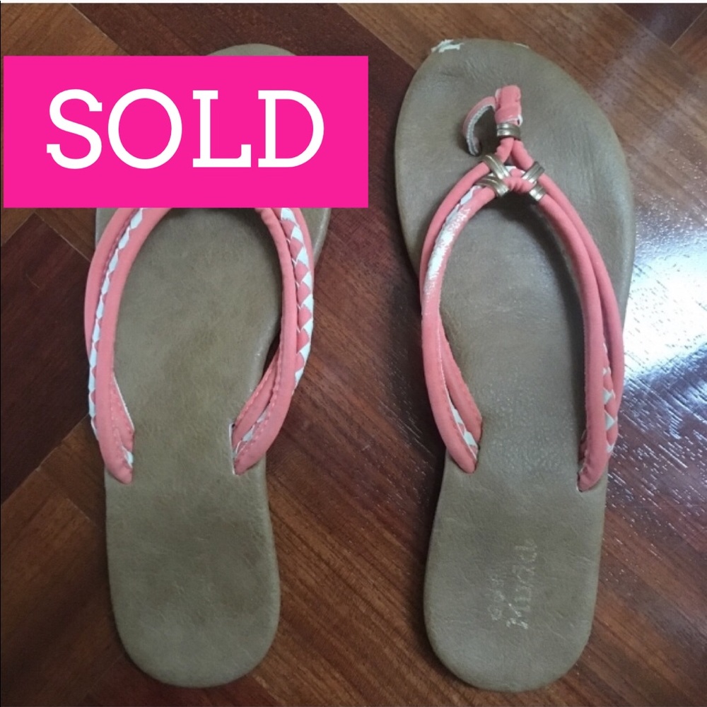 Coral Flip Flops